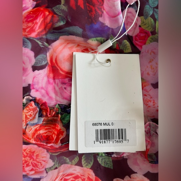 Mac Duggal 68076 Ruffled Cut Out Sleeveless Gown NWT Multi - Picture 8 of 10